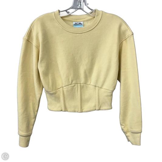 Sweatshirt Crewneck By Future Collective In Yellow, Size: Xs