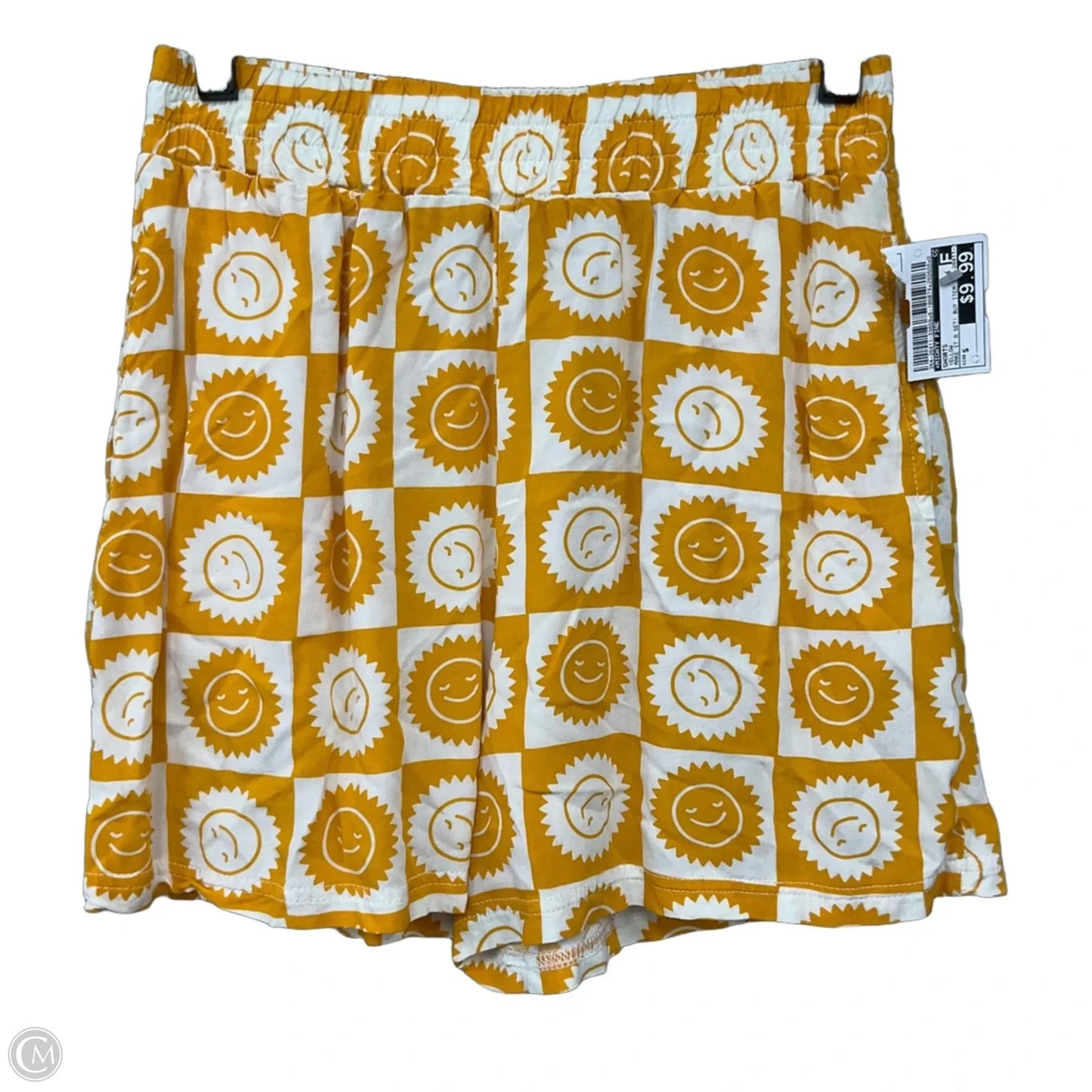Shorts By Mighty Fine In Yellow, Size: S