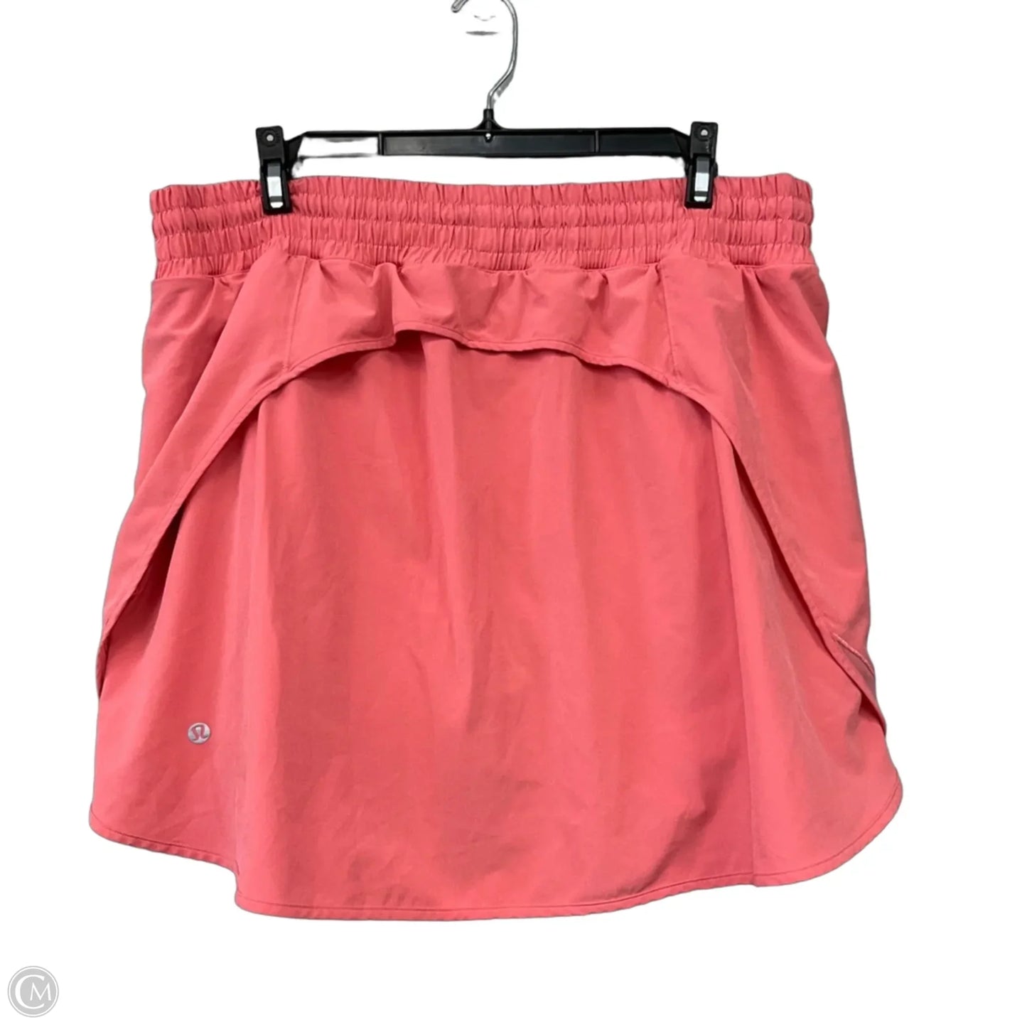 Athletic Skort By Lululemon In Peach, Size: 14