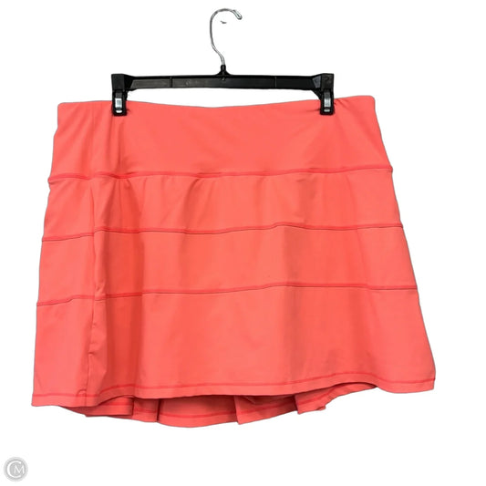 Athletic Skort By Clothes Mentor In Coral, Size: 14