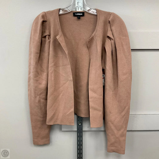 Cardigan By Express O In Tan, Size: S