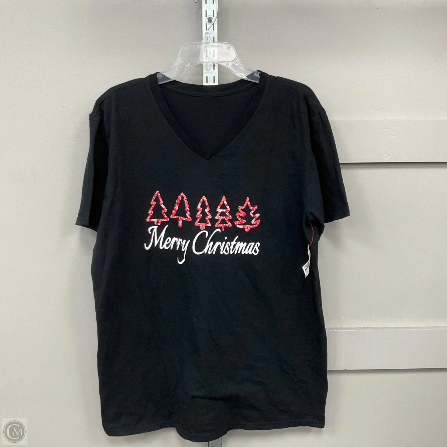 Top Short Sleeve Basic By Clothes Mentor In Black, Size: M