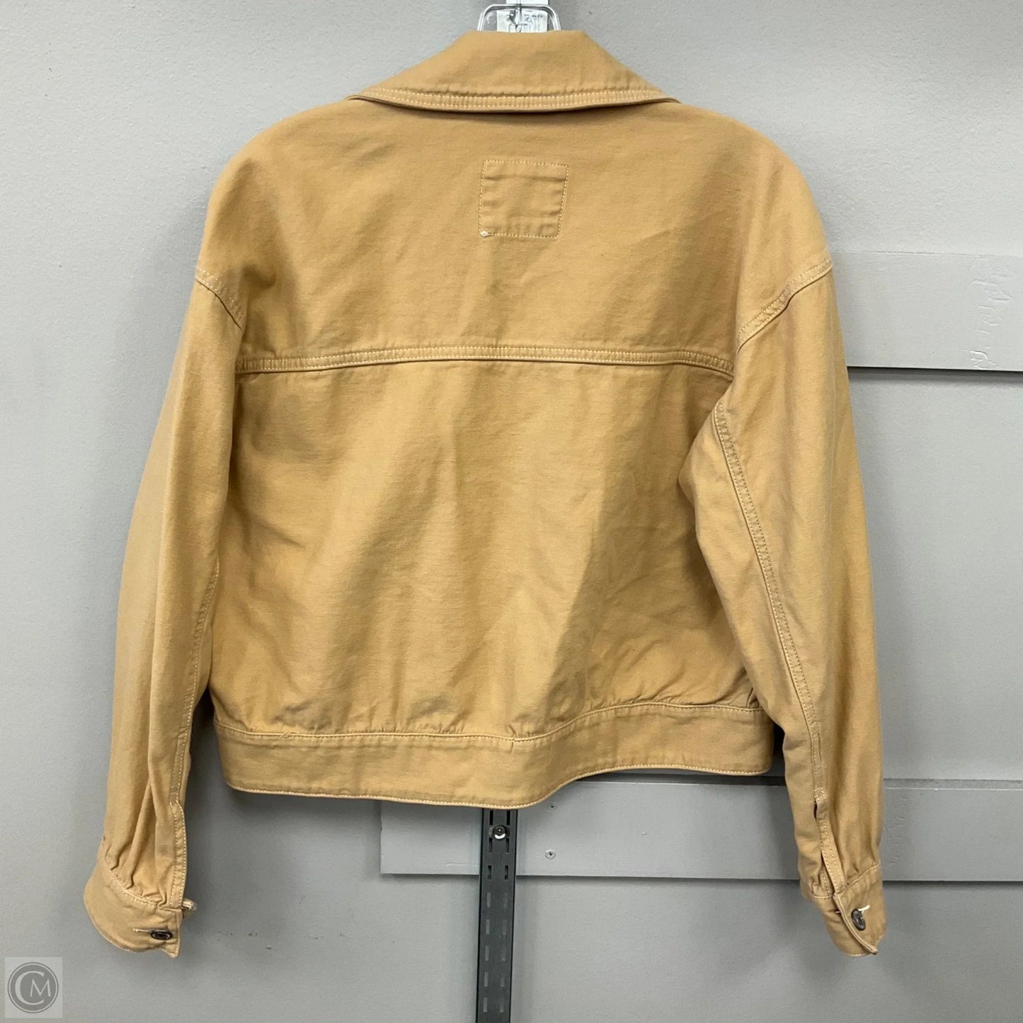 Jacket Denim By Abercrombie And Fitch In Tan, Size: M