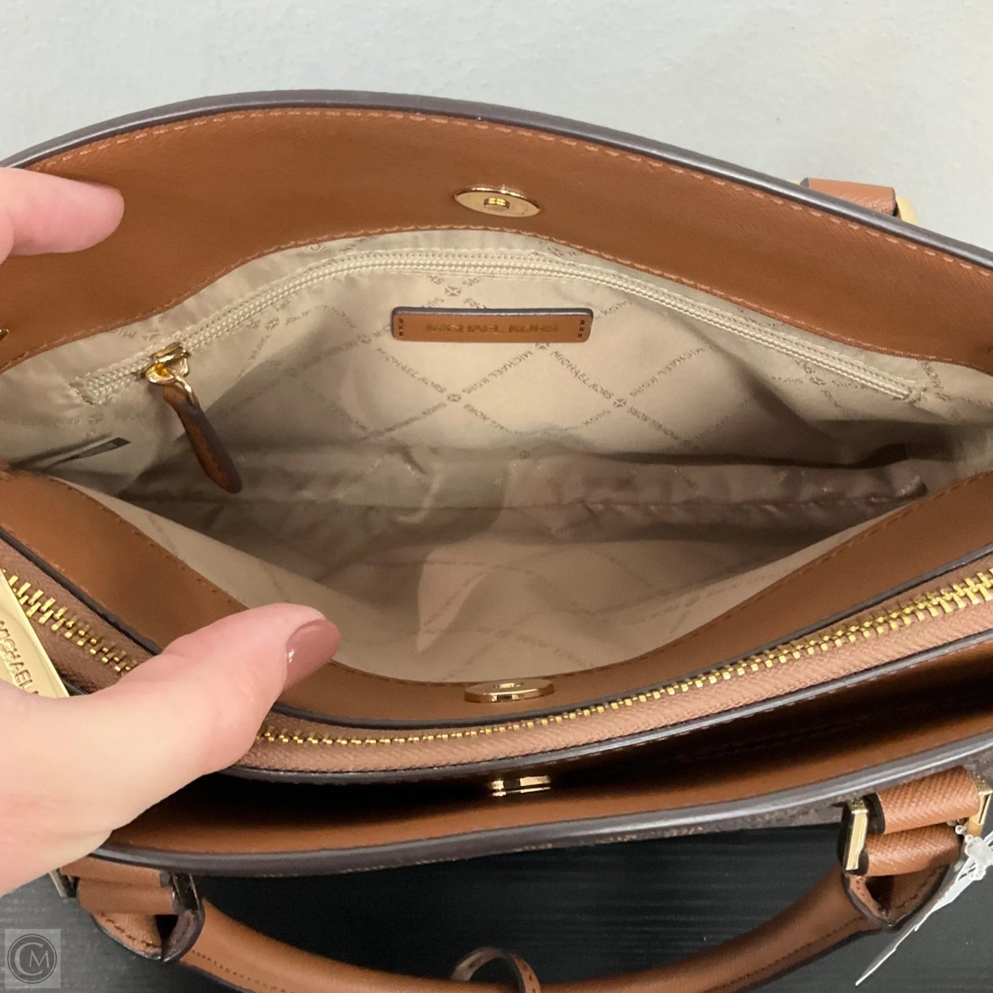 Crossbody Designer By Michael Kors, Size: Medium