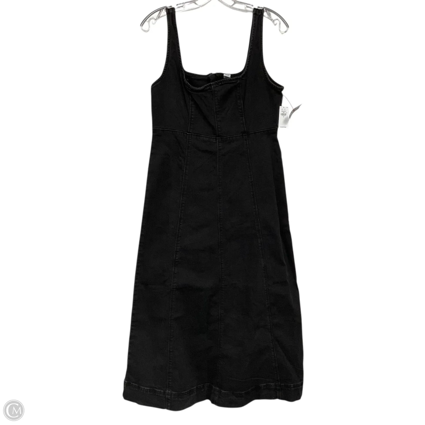 Dress Casual Midi By Old Navy In Black Denim, Size: S