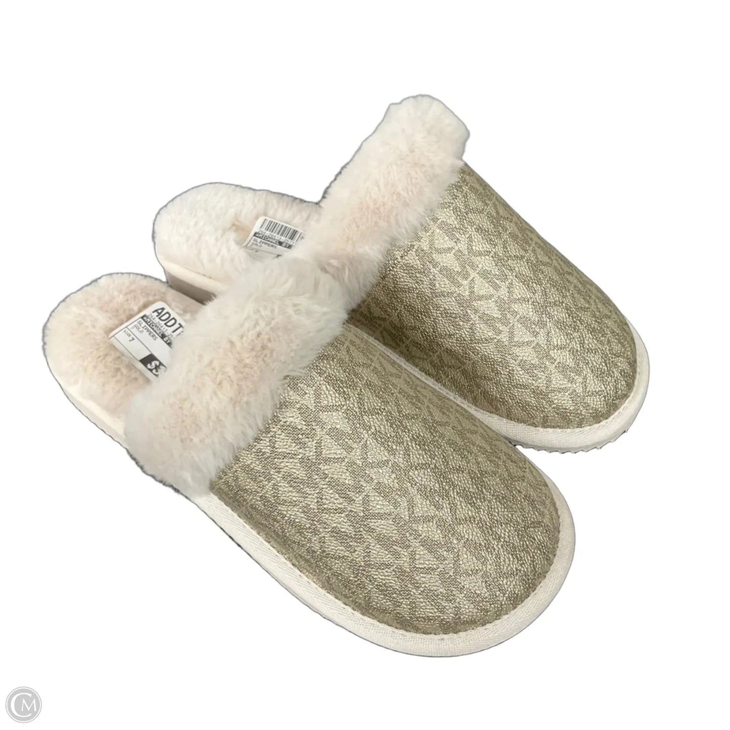 Slippers By Michael By Michael Kors In Gold, Size: 7