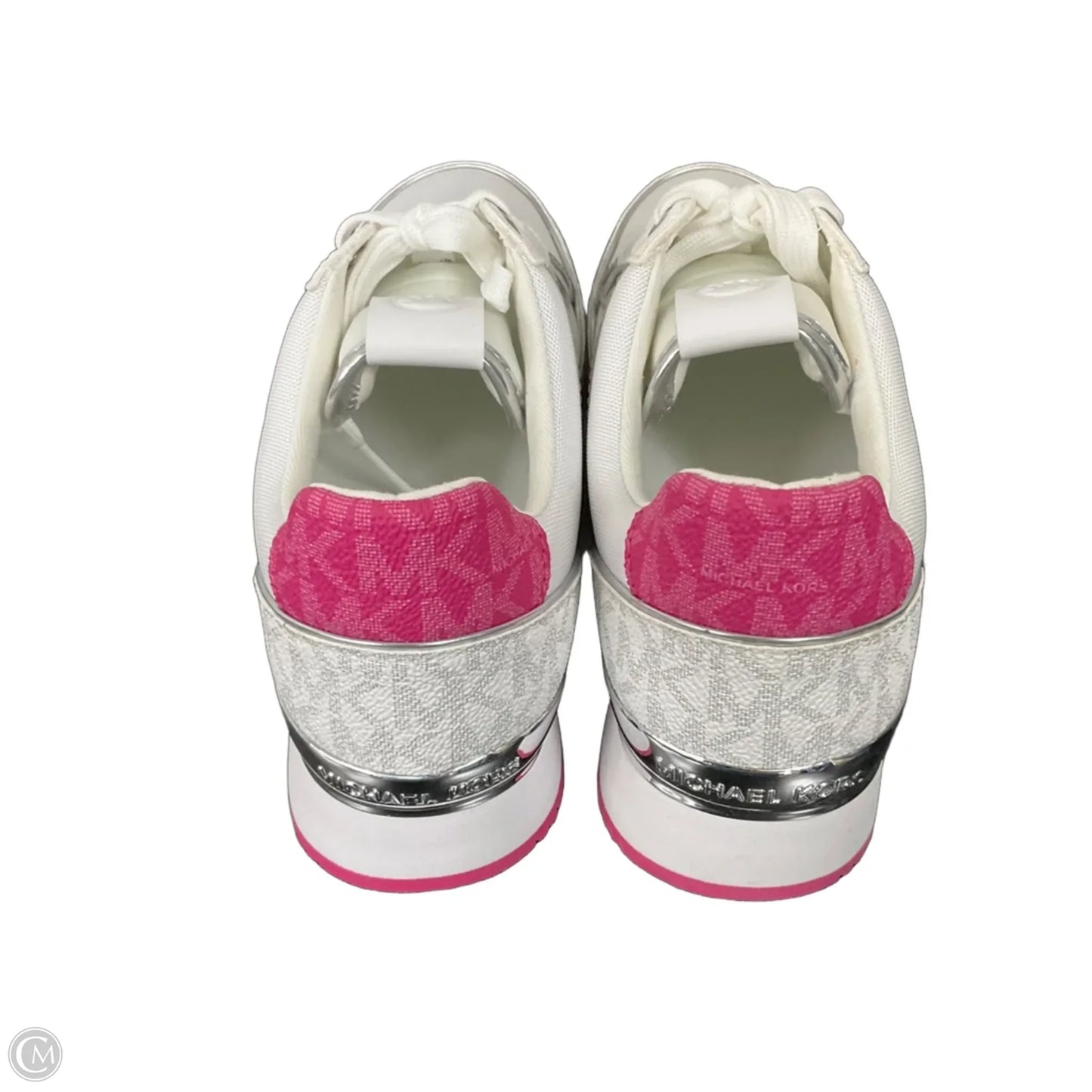 Shoes Designer By Michael Kors In Pink & White, Size: 6