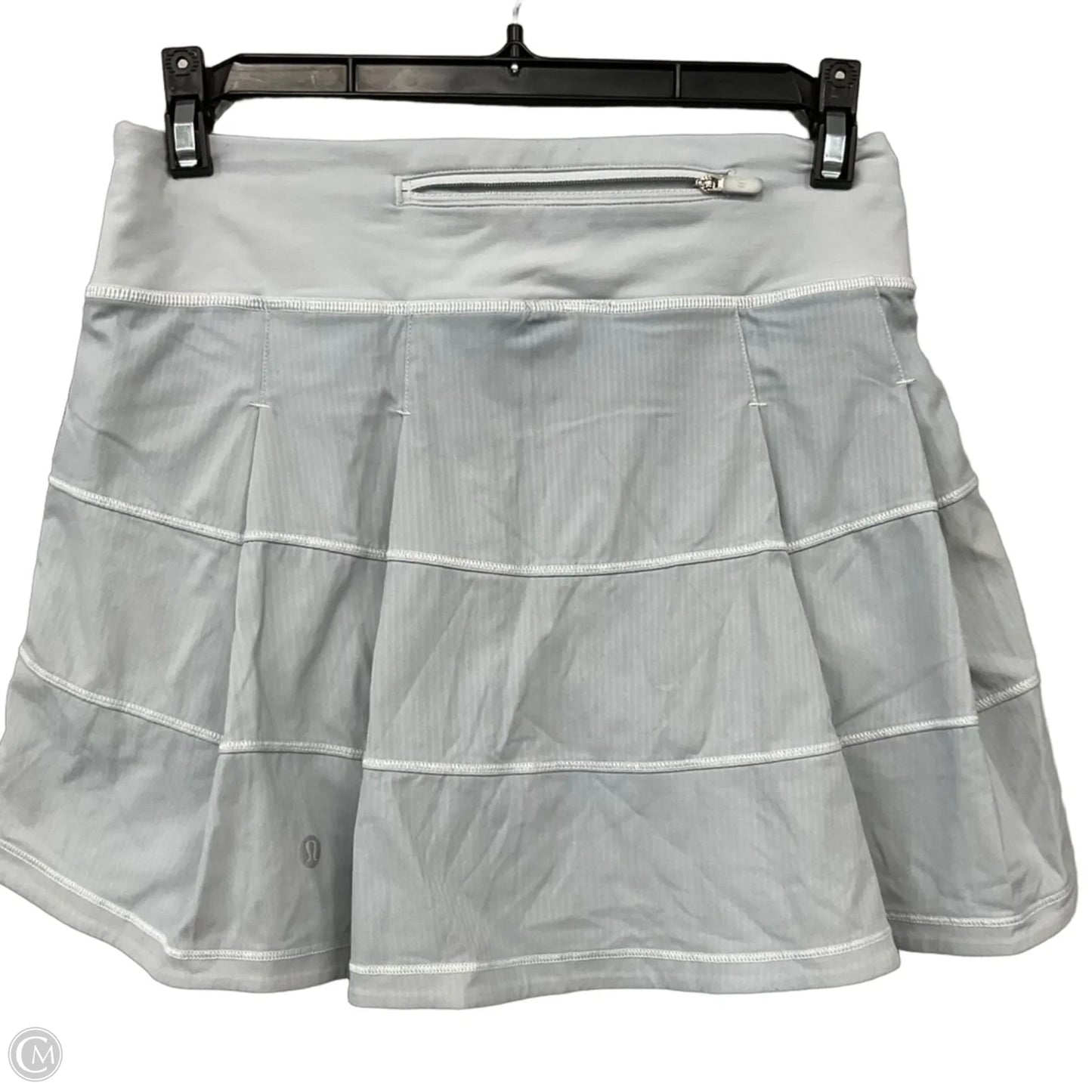 Athletic Skort By Lululemon In Grey, Size: 2