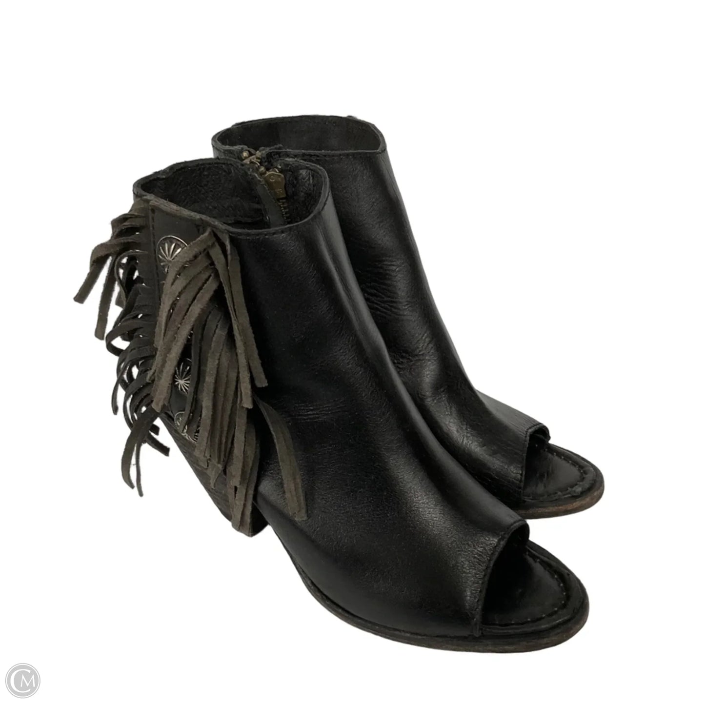 Boots Ankle Heels By Cmb In Black, Size: 7.5