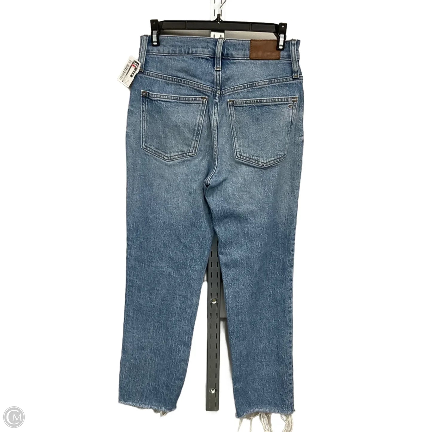 Jeans Straight By Madewell In Blue Denim, Size: 0p