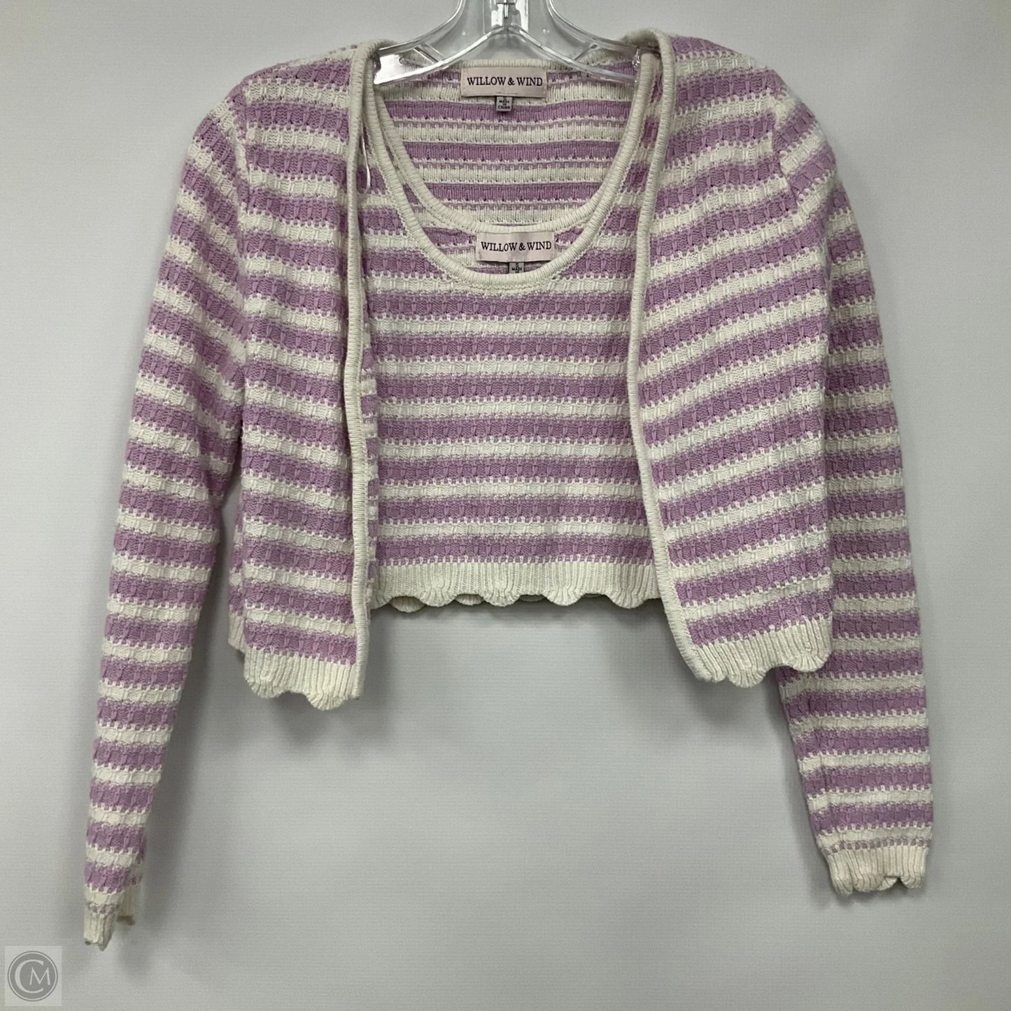 Top 2pc Sleeveless By Willow and Wind In Purple, Size: S