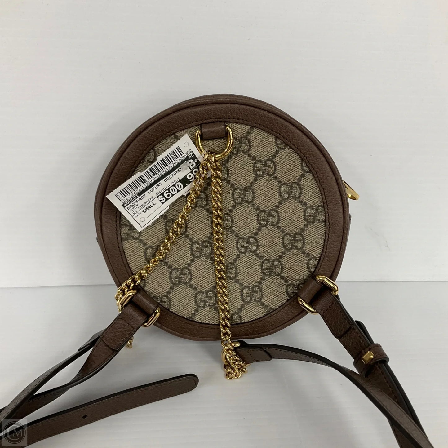 Backpack Luxury Designer By Gucci, Size: Small