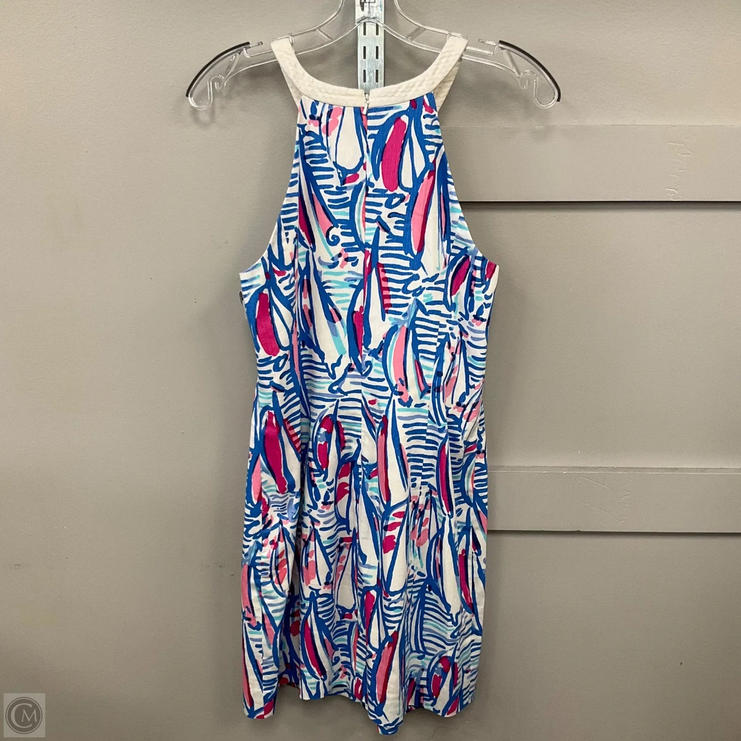 Dress Designer By Lilly Pulitzer In Blue & White, Size: 6