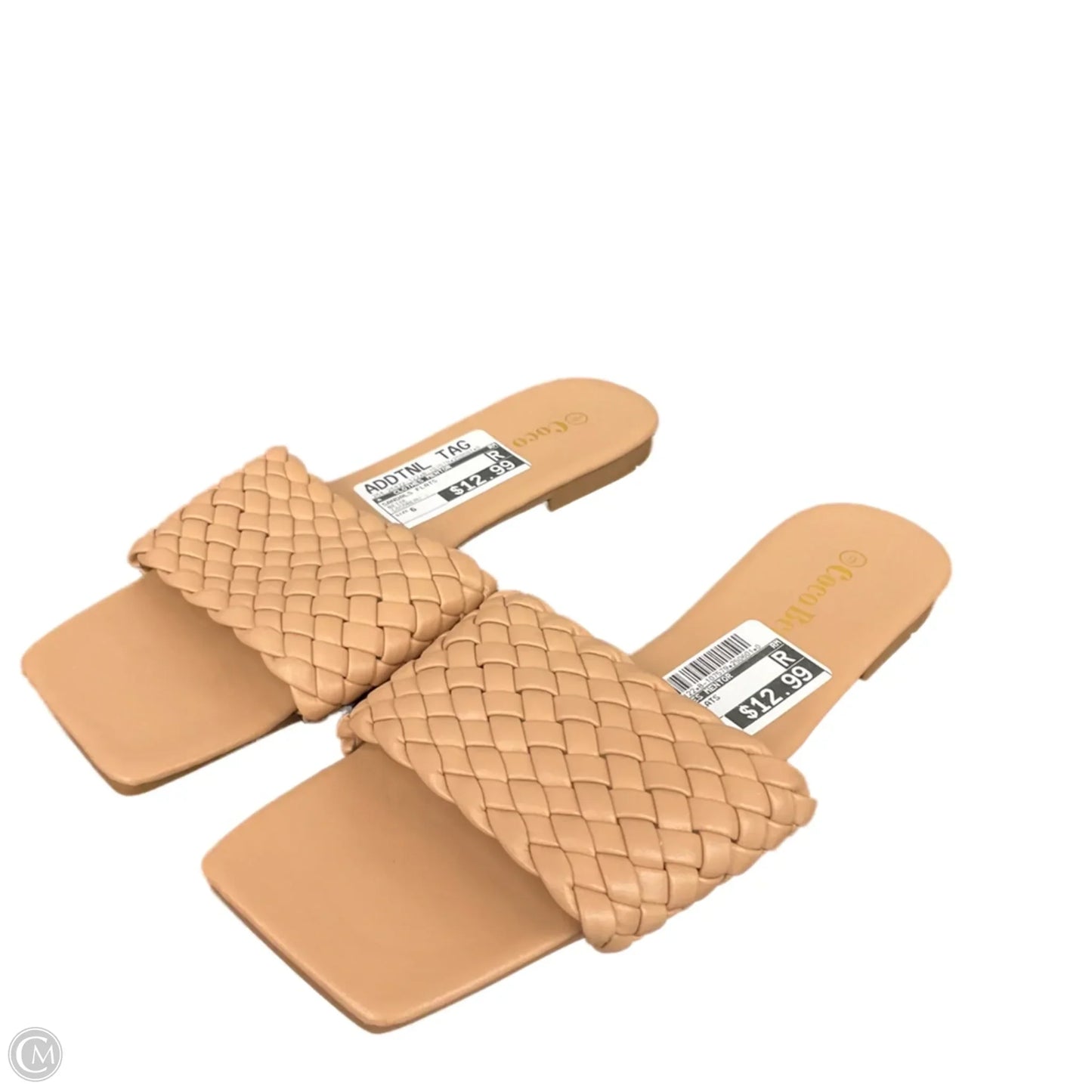 Sandals Flats By Clothes Mentor In Beige, Size: 6