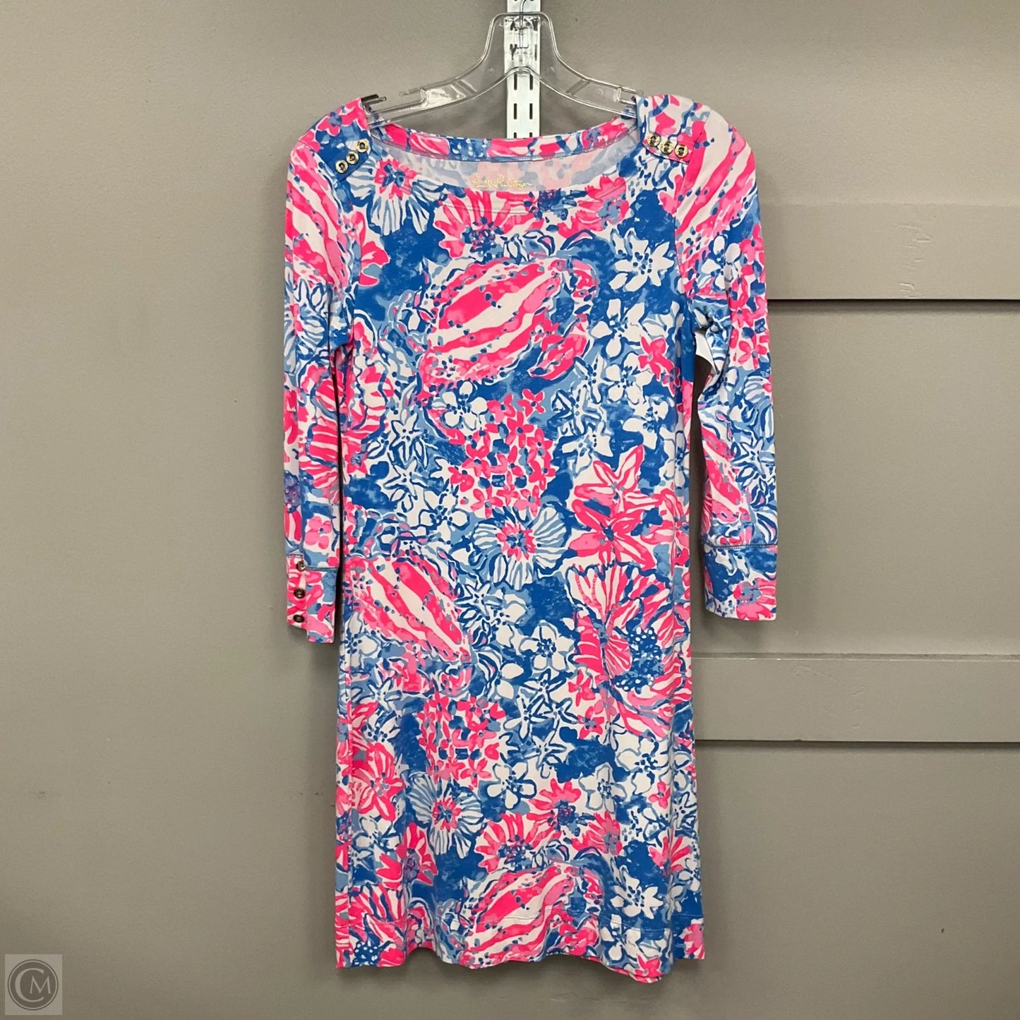 Dress Designer By Lilly Pulitzer In Blue & Pink, Size: Xs