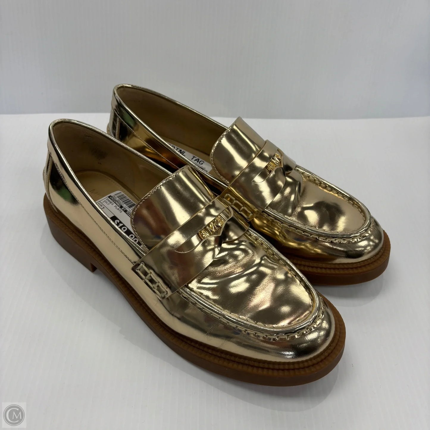 Shoes Flats By Michael By Michael Kors In Gold, Size: 7