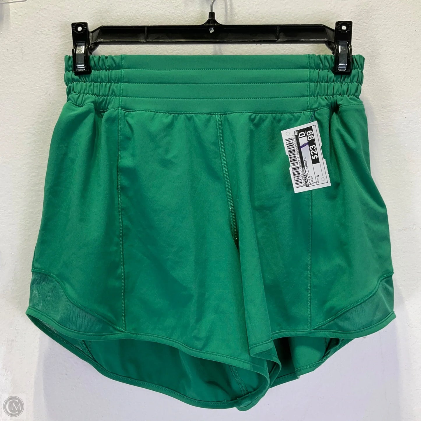 Athletic Shorts By Lululemon In Green, Size: 4