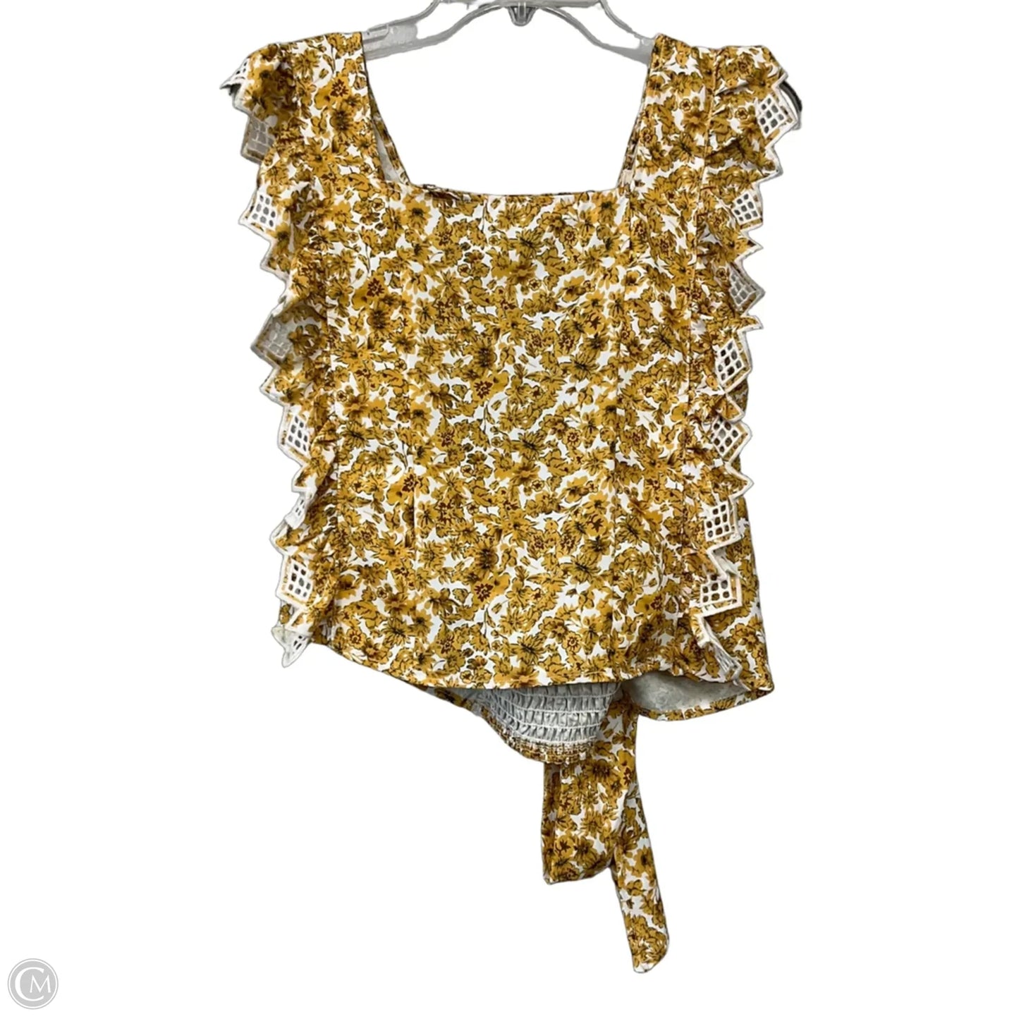 Top Sleeveless By Gimmicks In Floral Print, Size: M
