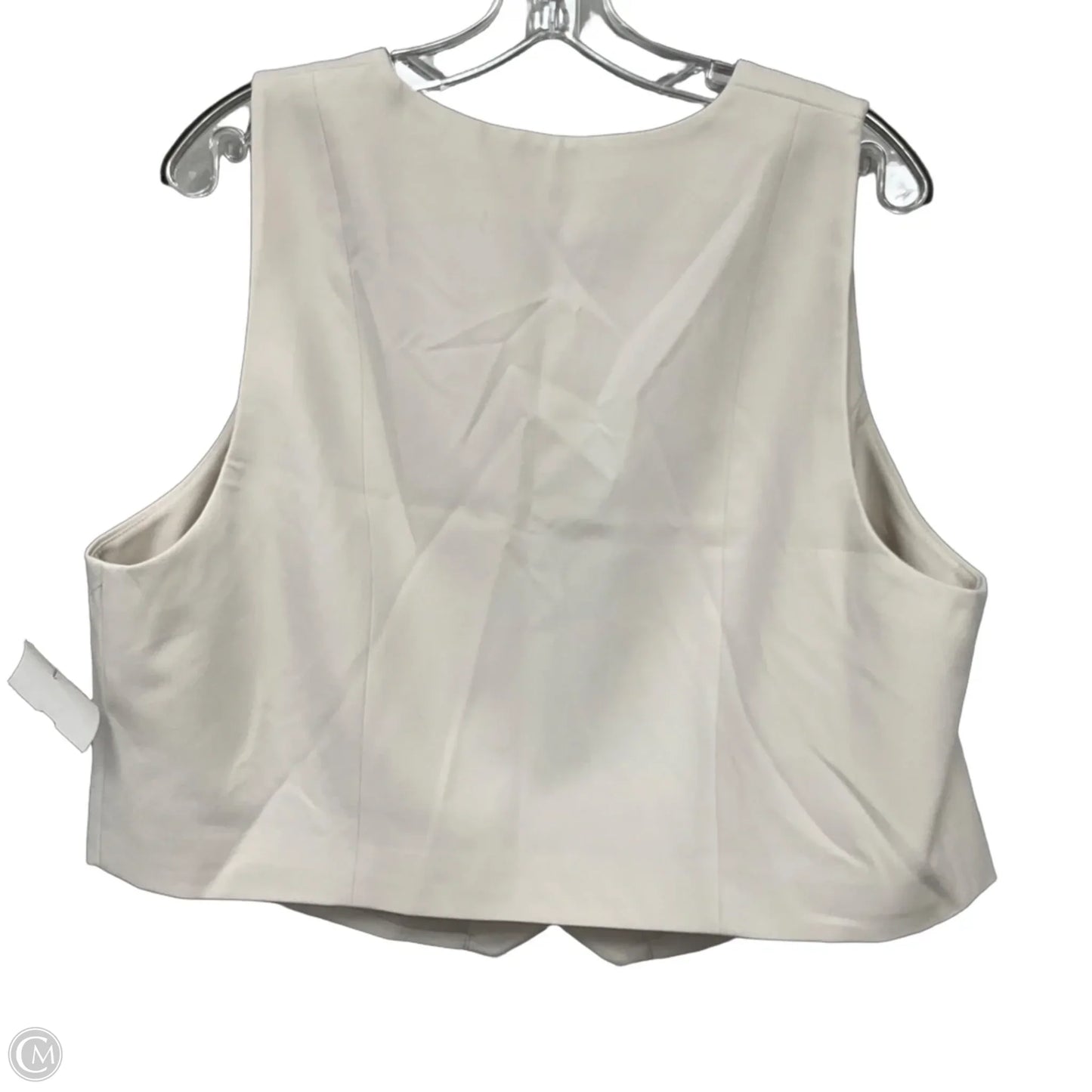 Vest Other By H&m In Cream, Size: Xl