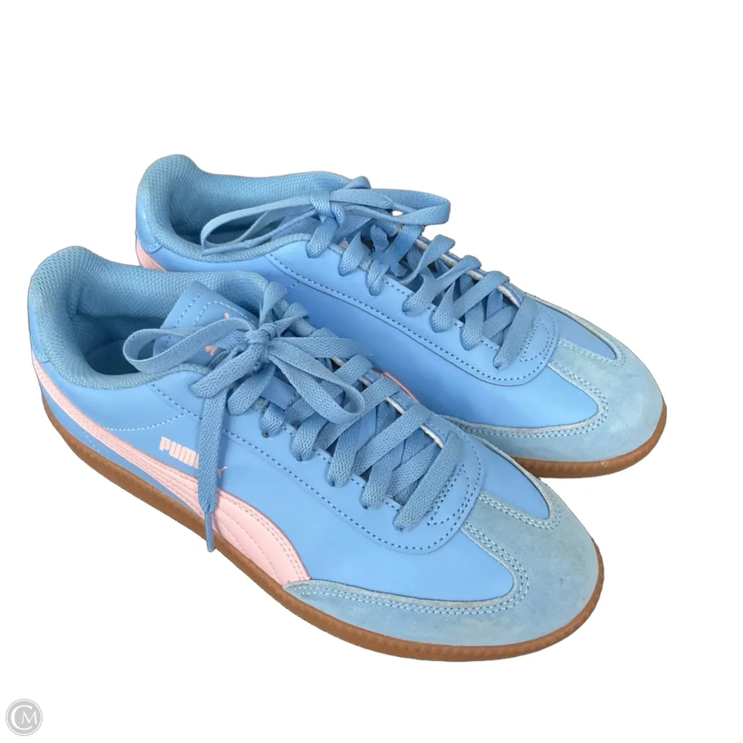 Shoes Sneakers By Puma In Blue, Size: 10