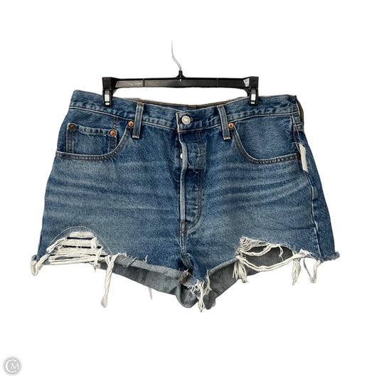 Shorts By Levis In Blue Denim, Size: 16