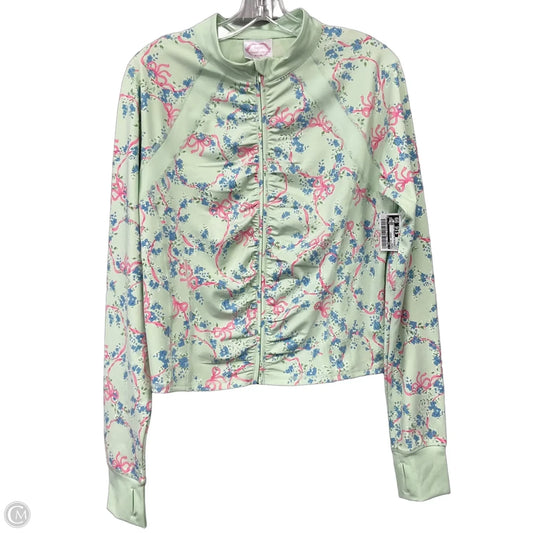 Athletic Jacket By Cmc In Green, Size: L