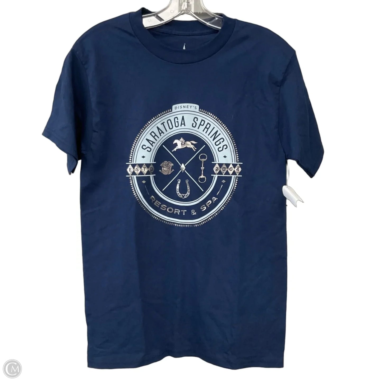 Top Short Sleeve By Disney In Navy, Size: S