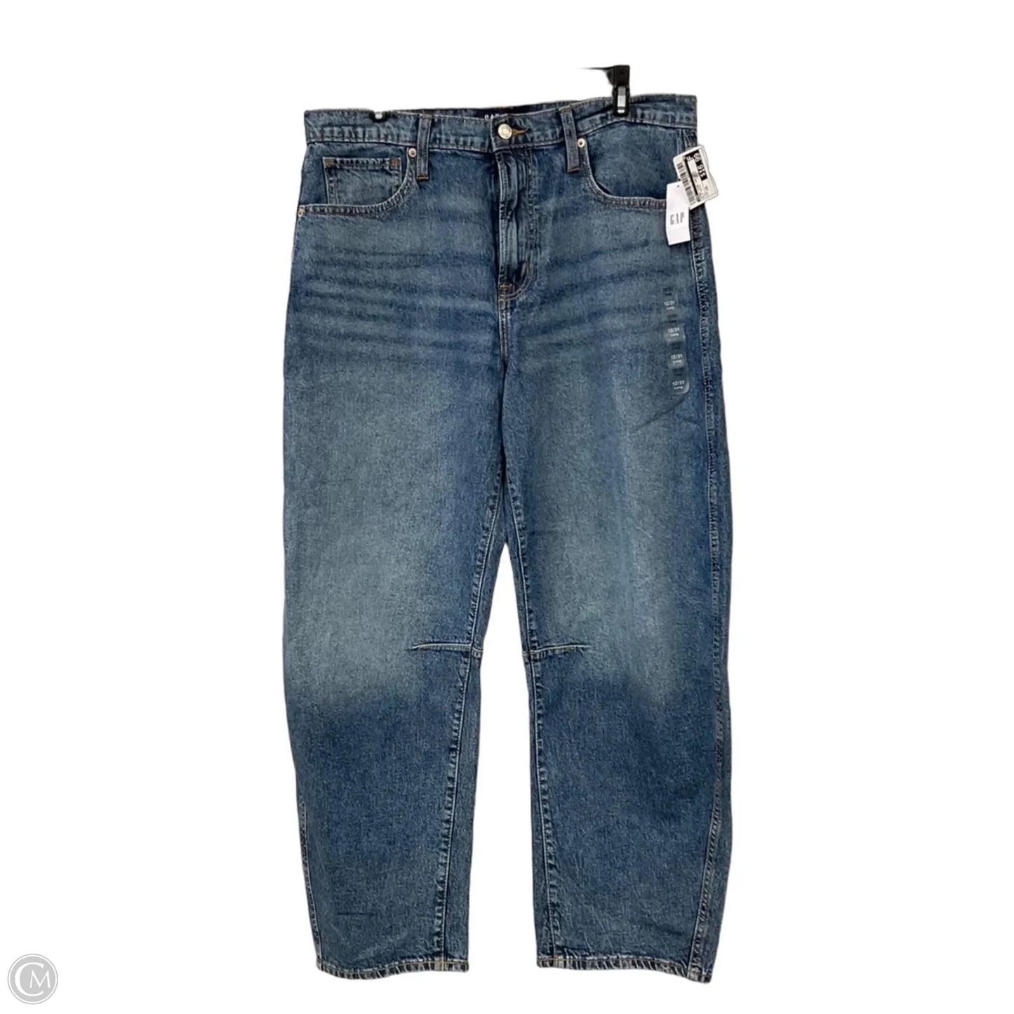 Jeans Wide Leg By Gap In Blue Denim, Size: 12l