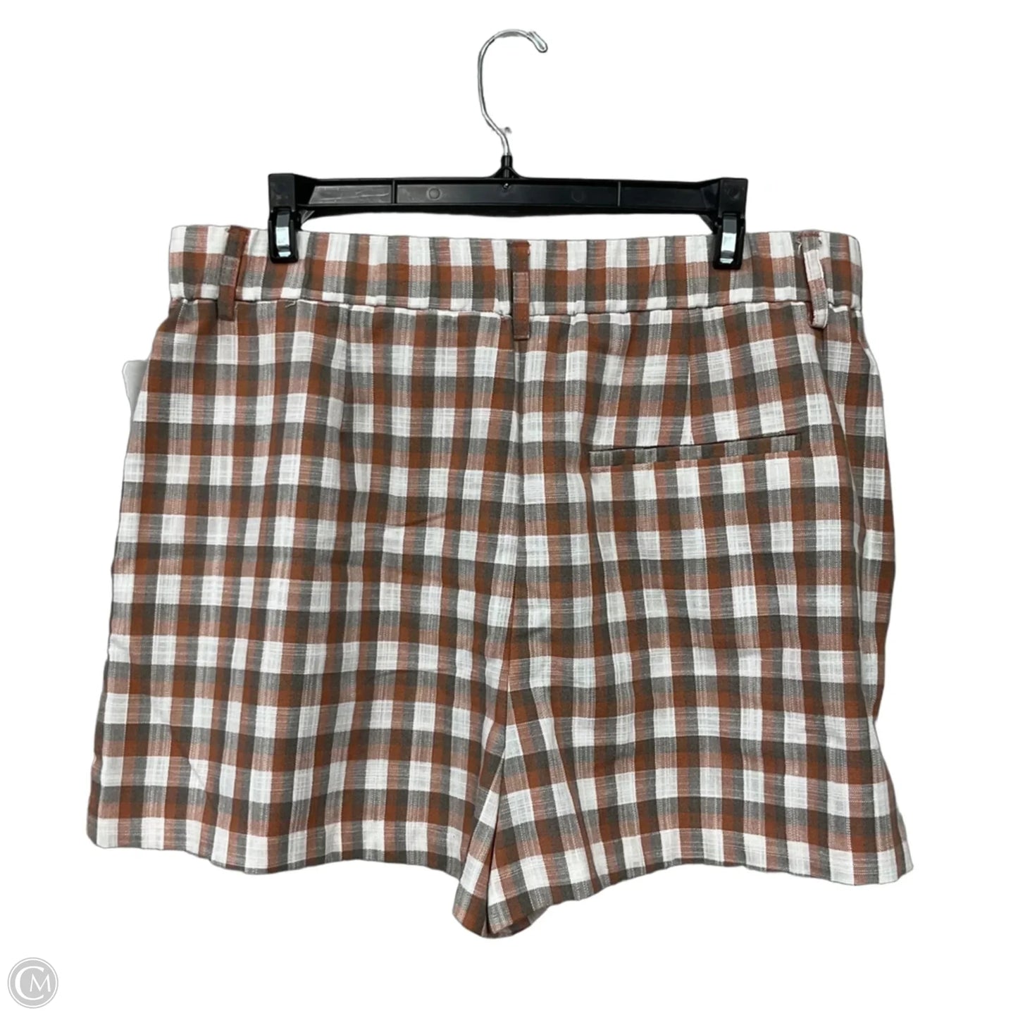 Shorts By Nine West In Plaid Pattern, Size: L