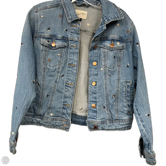 Jacket Denim By Universal Thread In Blue Denim, Size: S