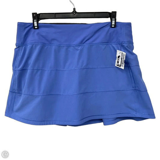 Athletic Skort By Lululemon In Blue, Size: 8