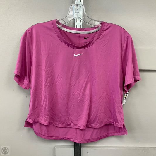 Top Short Sleeve Basic By Nike Apparel In Pink, Size: M