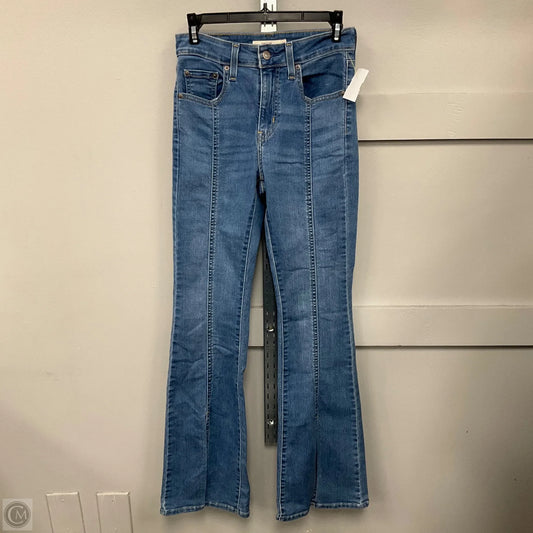Jeans Flared By Levis In Blue Denim, Size: 2