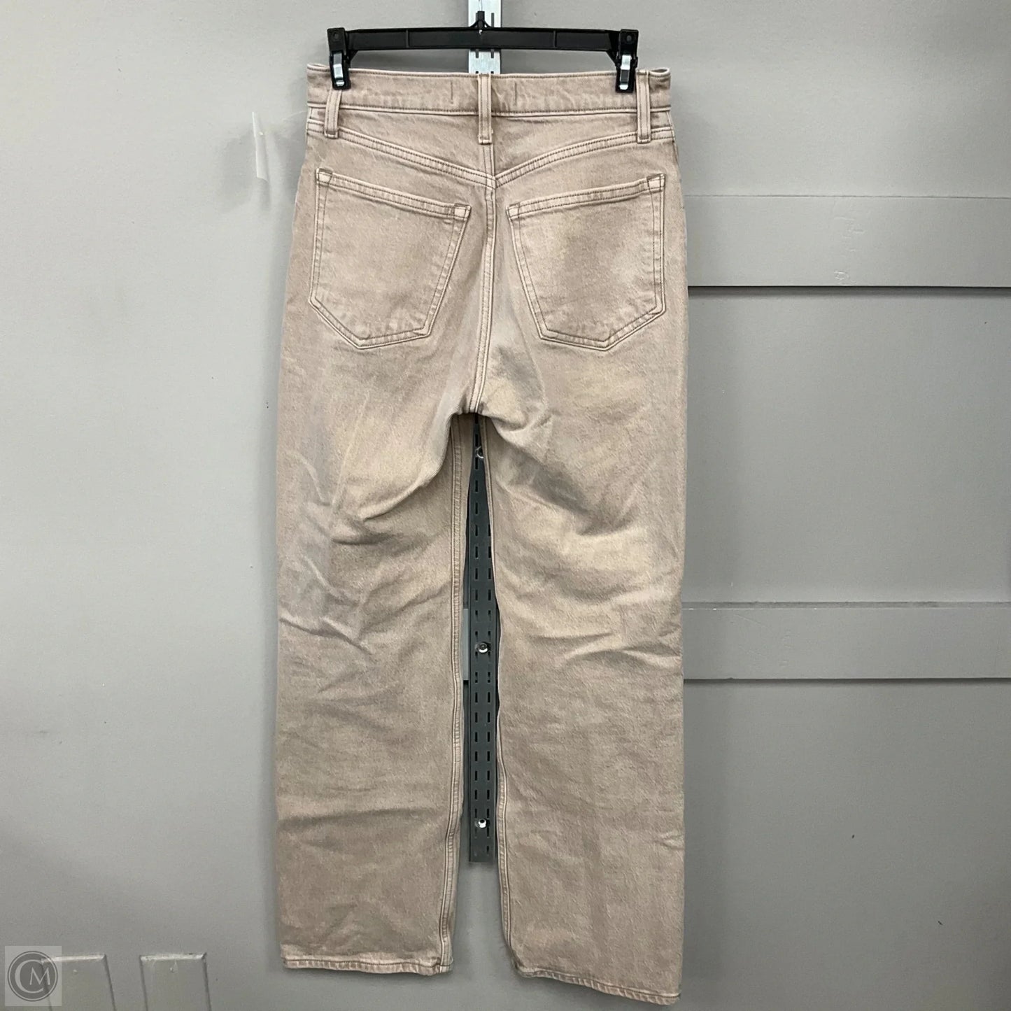 Jeans Straight By Abercrombie And Fitch In Tan Denim, Size: 00