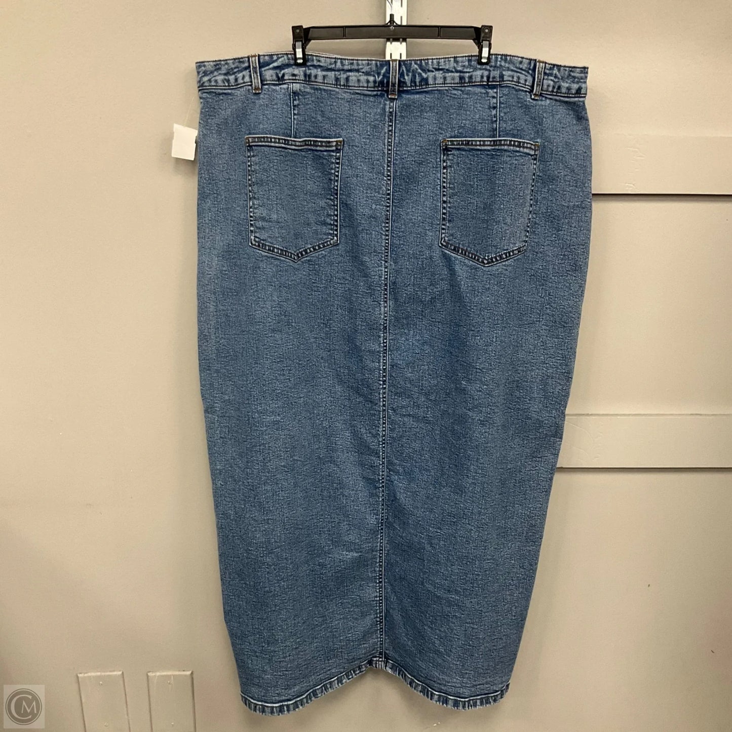 Skirt Maxi By Asos In Blue Denim, Size: 20