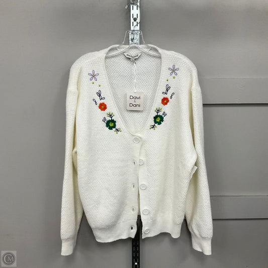 Cardigan By Davi & Dani In White, Size: L