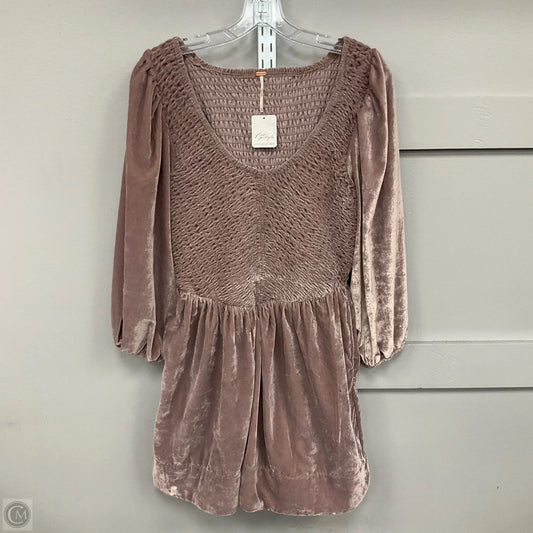 Dress Casual Short By Free People In Mauve, Size: Xs