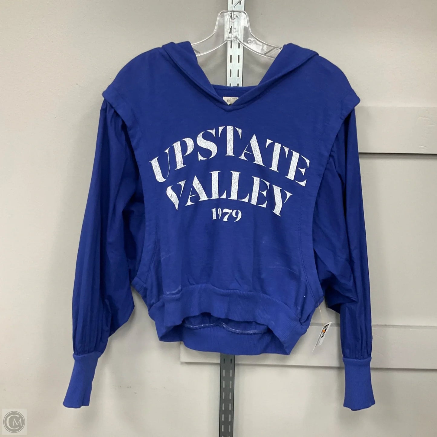 Sweatshirt Hoodie By Pilcro In Blue, Size: M