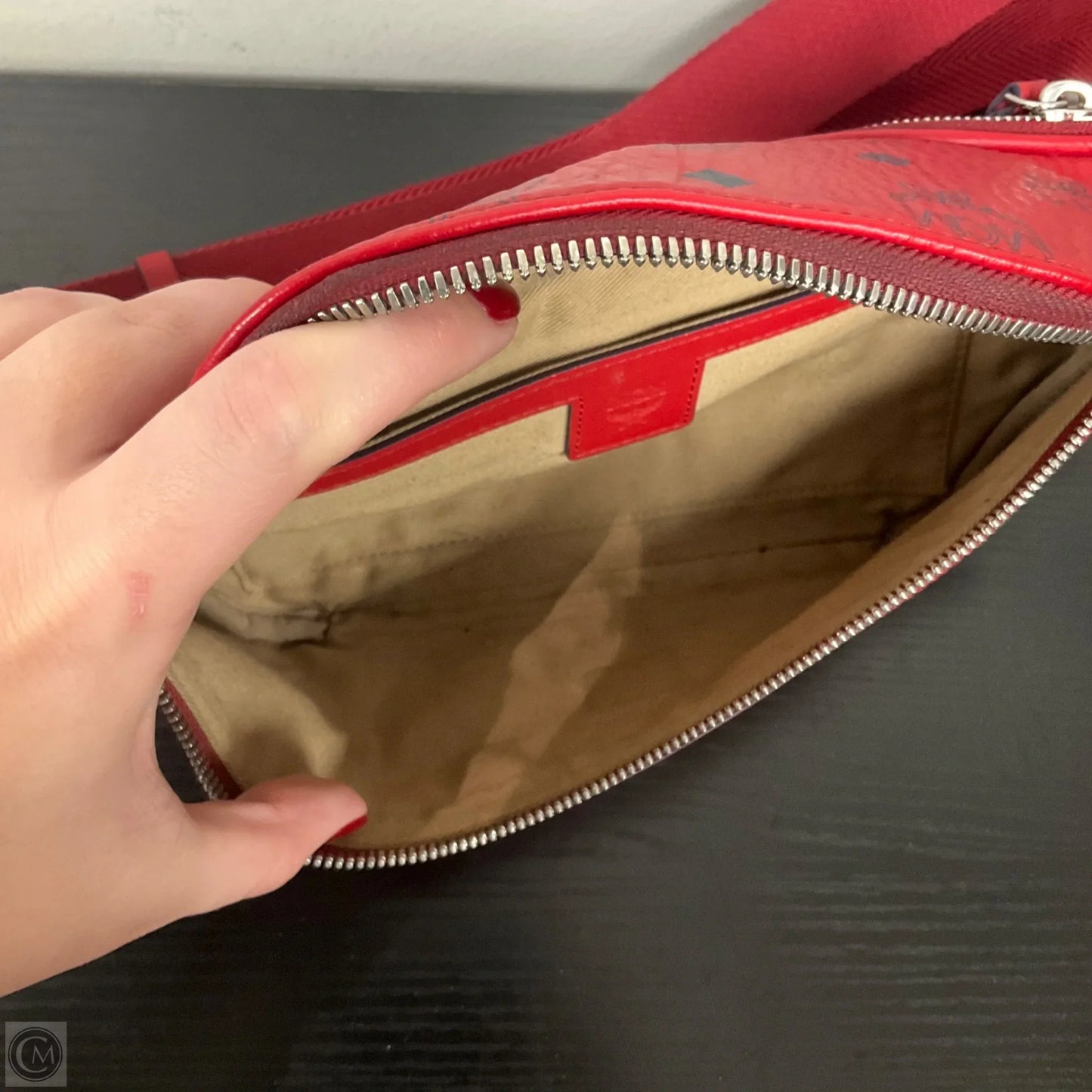 Belt Bag Luxury Designer By Mcm, Size: Medium