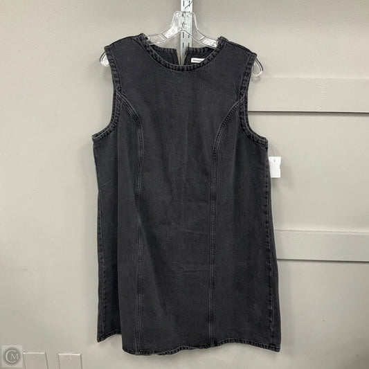 Dress Casual Midi By Abercrombie And Fitch In Black Denim, Size: Xl