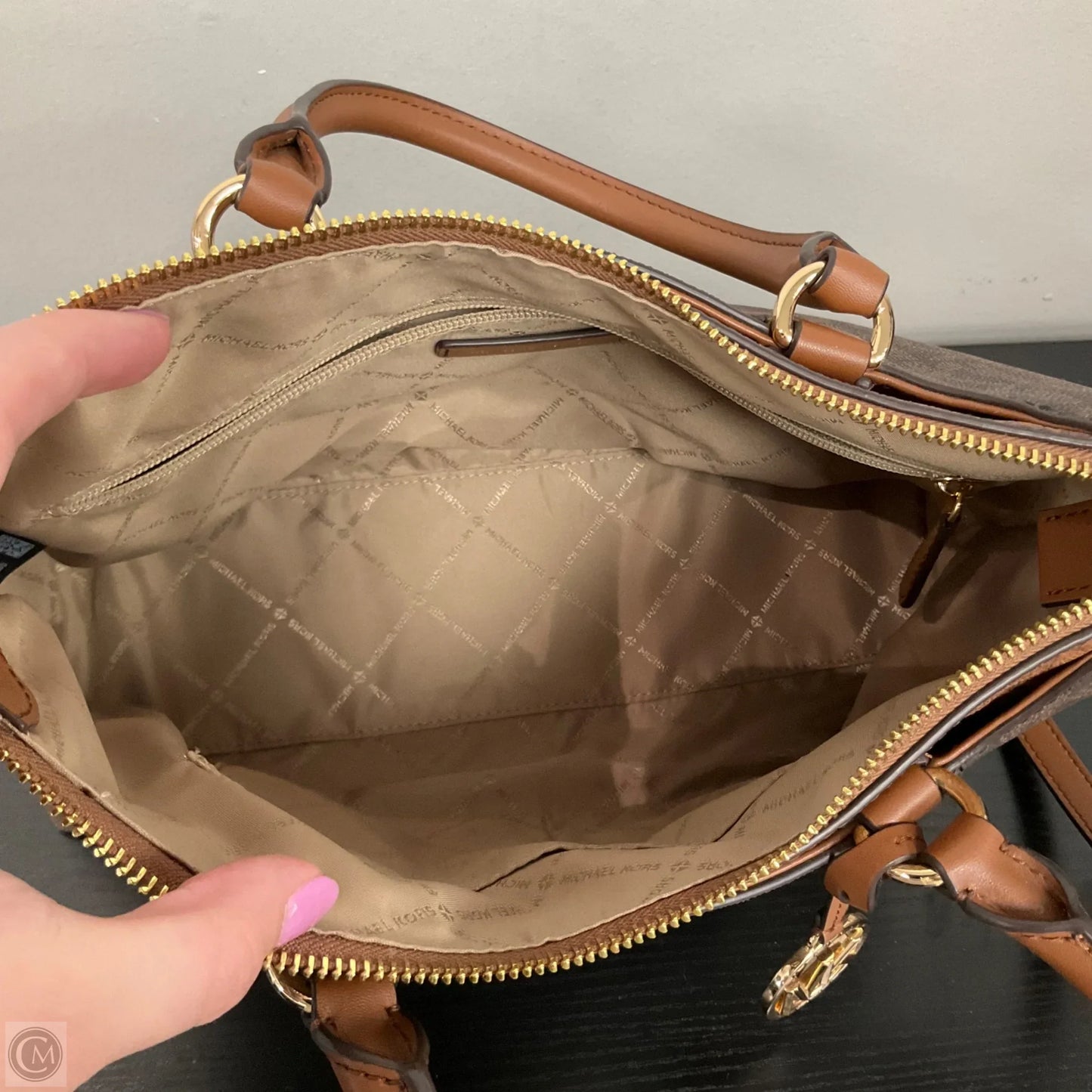 Crossbody Designer By Michael Kors, Size: Medium