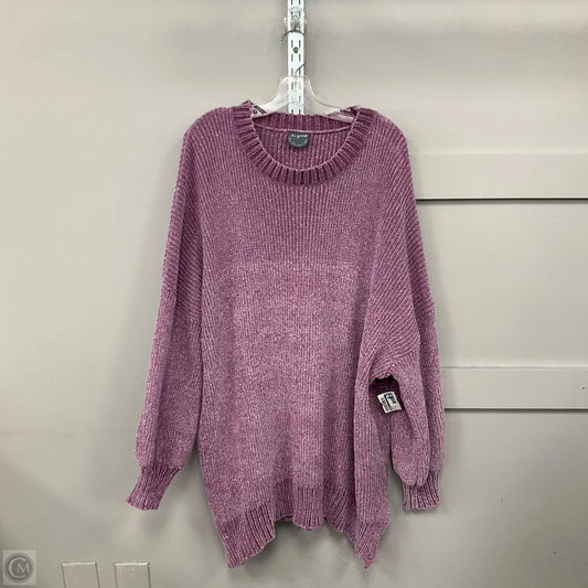 Sweater By Arula In Purple, Size: 2x