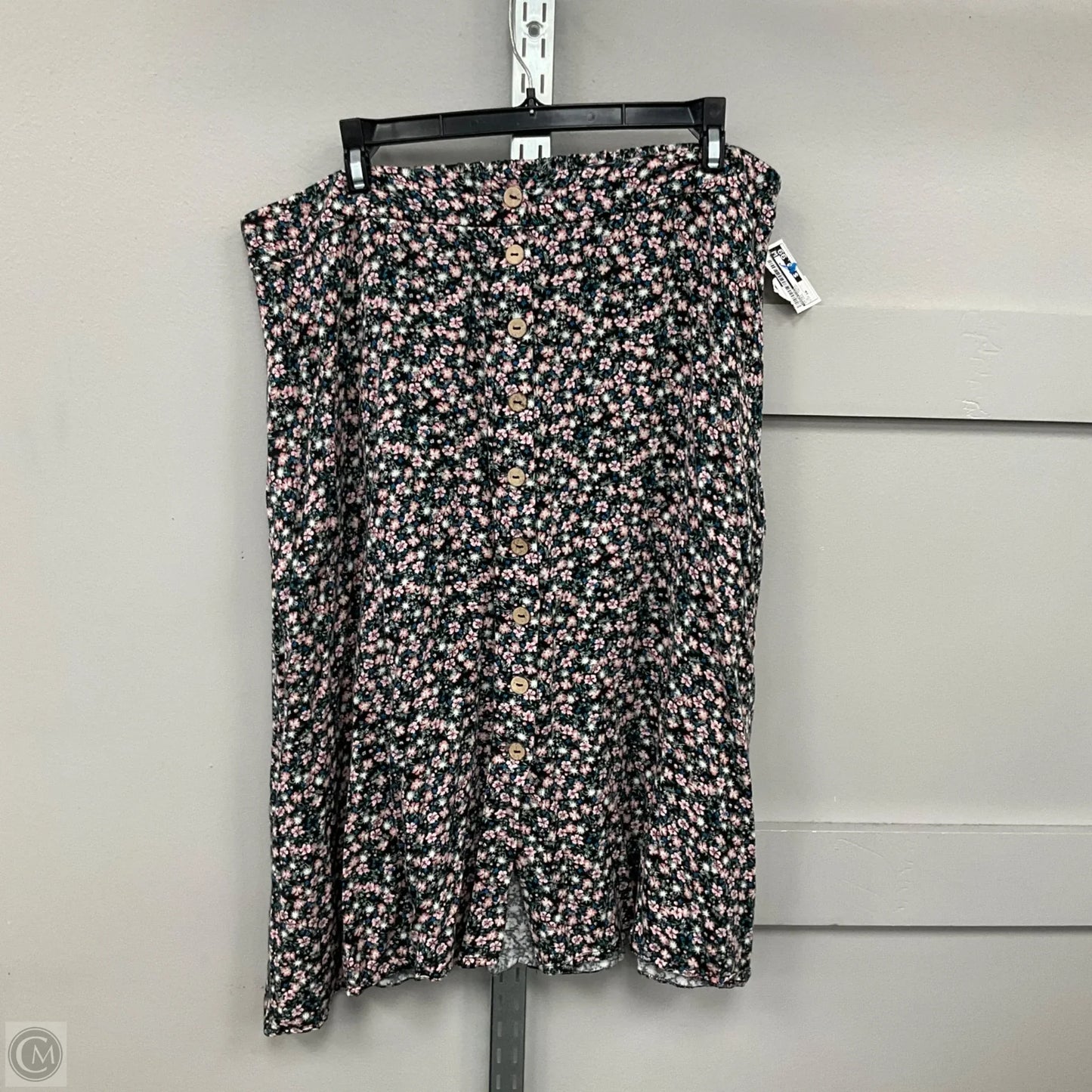 Skirt Midi By Maurices In Floral Print, Size: 16