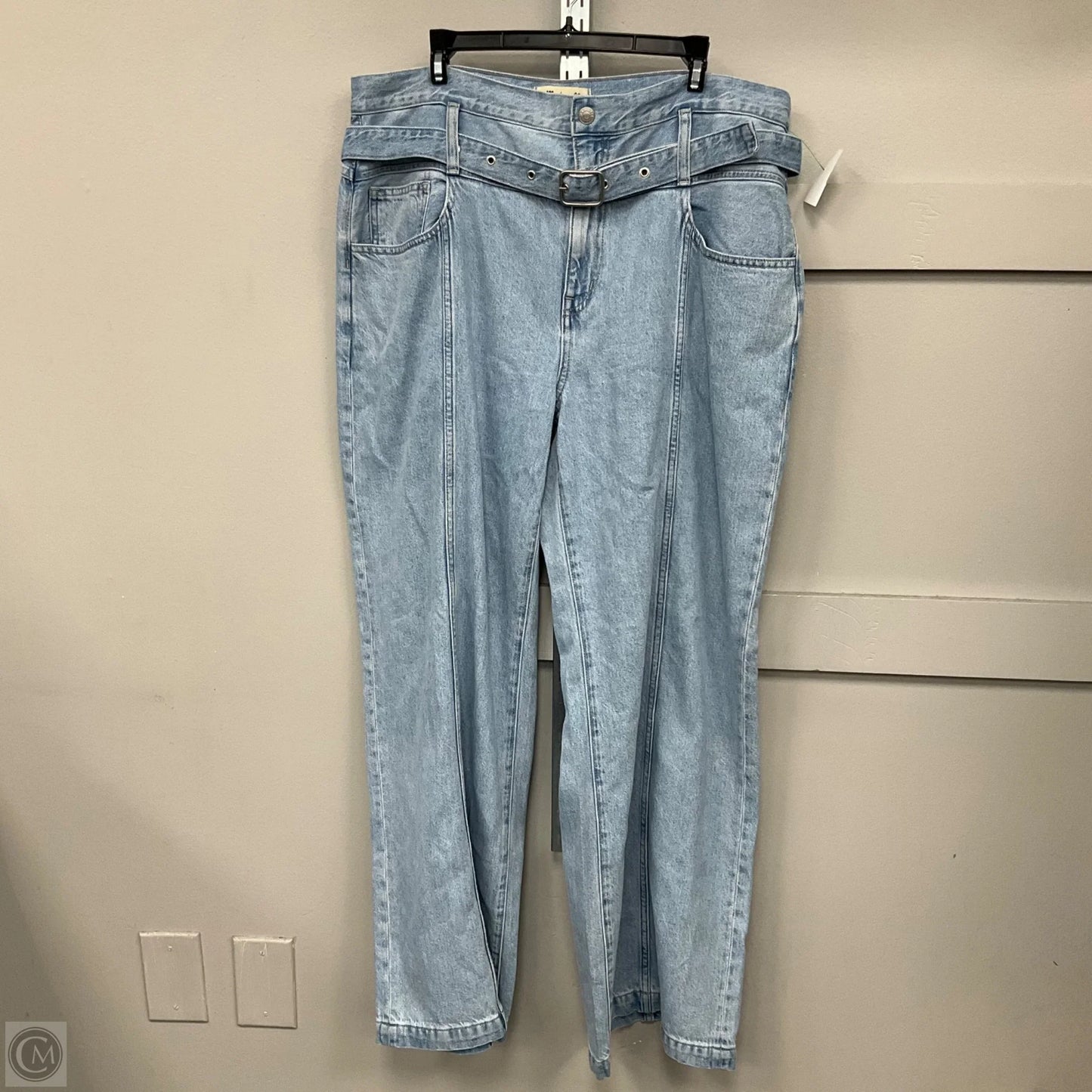 Jeans Wide Leg By Madewell In Blue Denim, Size: 16