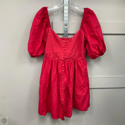 Dress Casual Short By Anthropologie In Red, Size: L