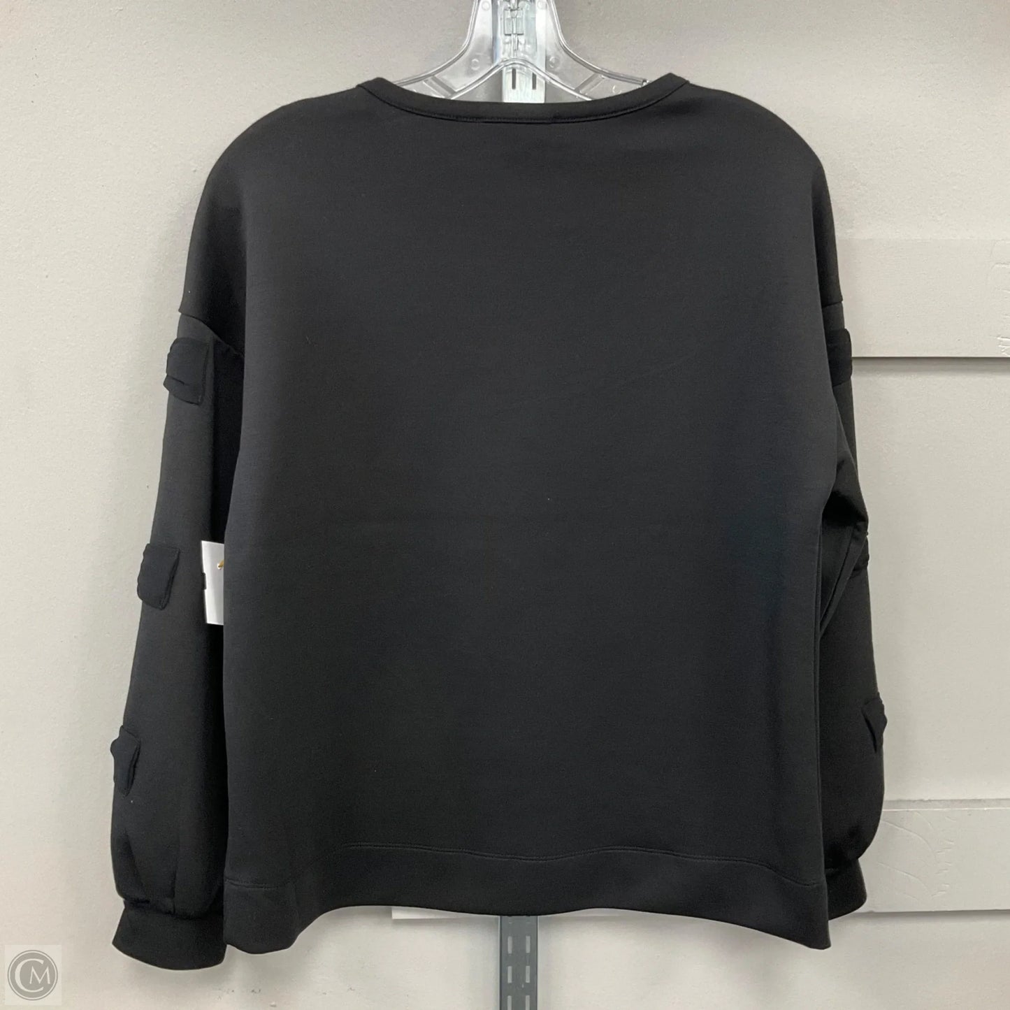 Sweatshirt Crewneck By Cable And Gauge In Black, Size: M