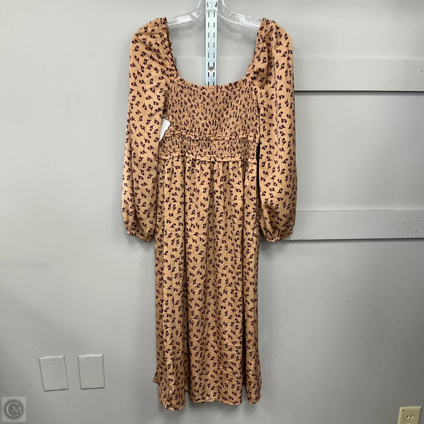 Dress Casual Maxi By The Native One In Tan, Size: S