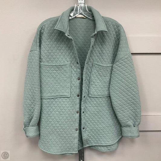 Jacket Shirt By Altard State In Green, Size: S