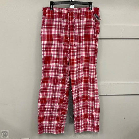 Pajama Pants By Gap In Plaid Pattern, Size: M