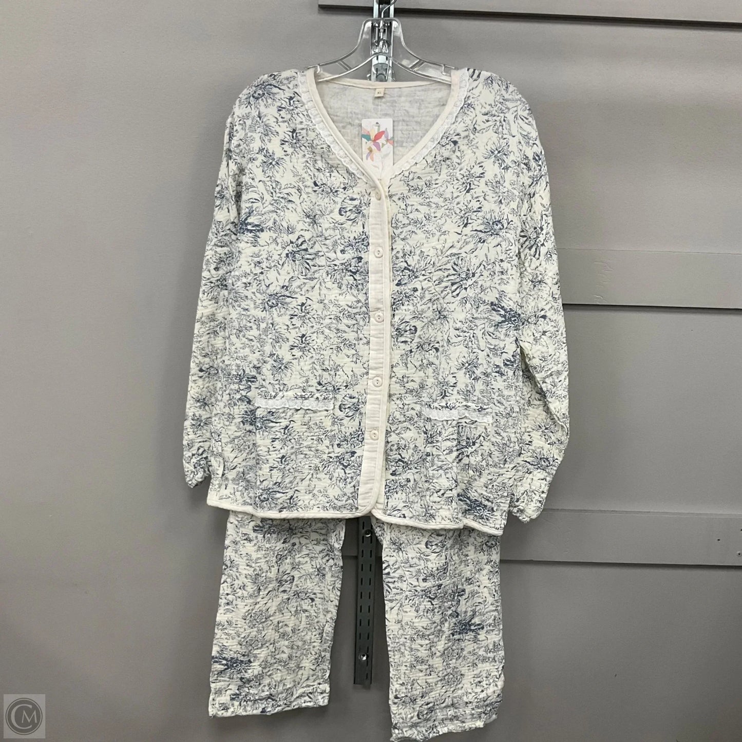 Pants Set 2pc By Clothes Mentor In Floral Print, Size: Xl